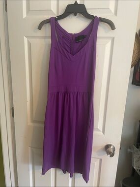 Cynthia Rowley purple dress with pockets
